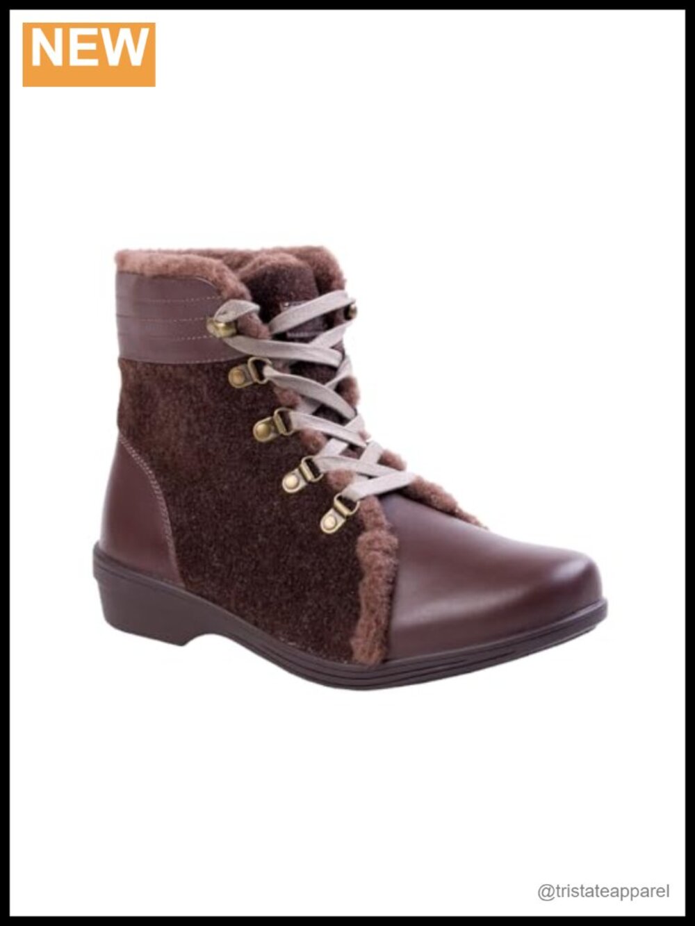 Women's Mid-Calf Hiking Boots Orthotic Support Water Resistant Leather